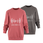 Sweatshirts - dusty rose pink or steel grey