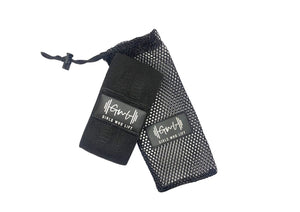 Girls Who Lift glute band / exercise band / resistance band for glutes in handy bag / resistance band for women